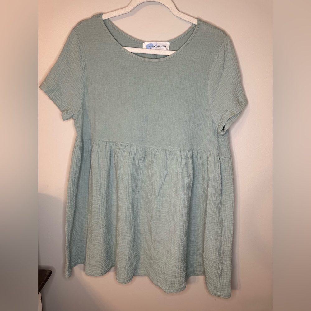 Sage Green Babydoll Dress